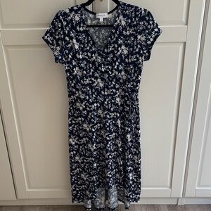Gilli Midnight Blue Floral Midi Dress
